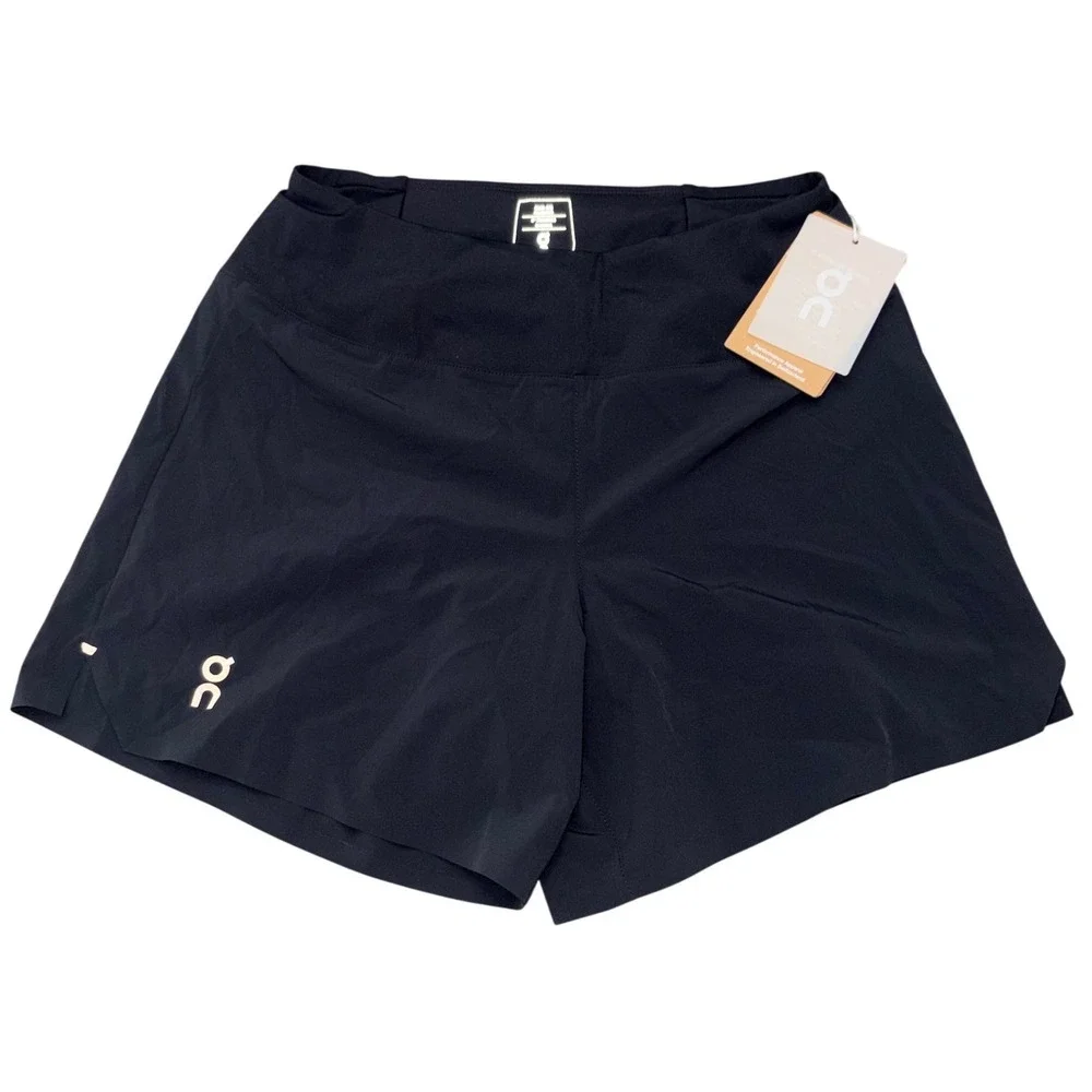 NWT On Running Shorts Womens XS Black 5 Inch Athletic Performance Activewear